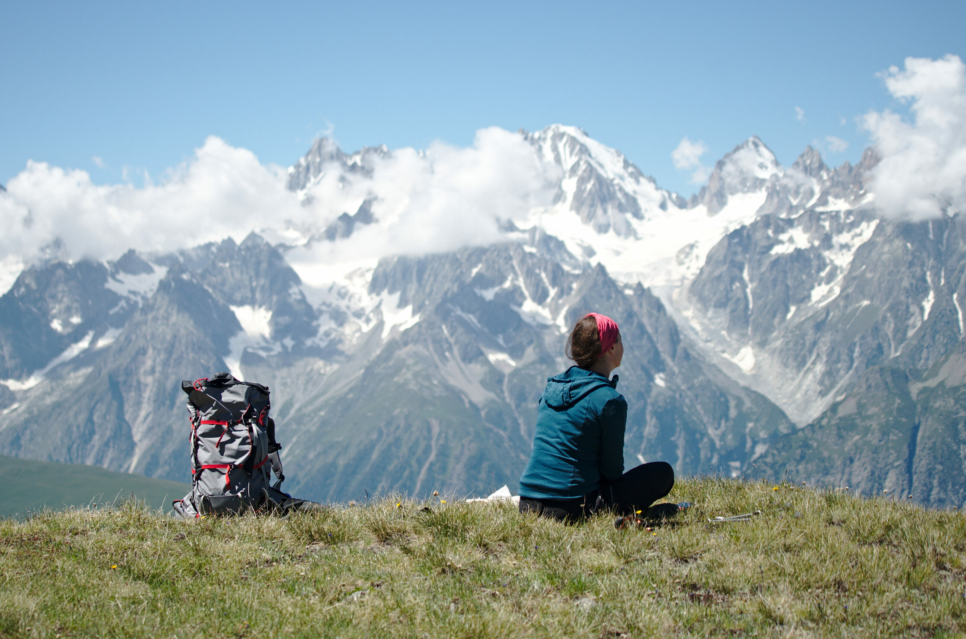 lunch break in the alps