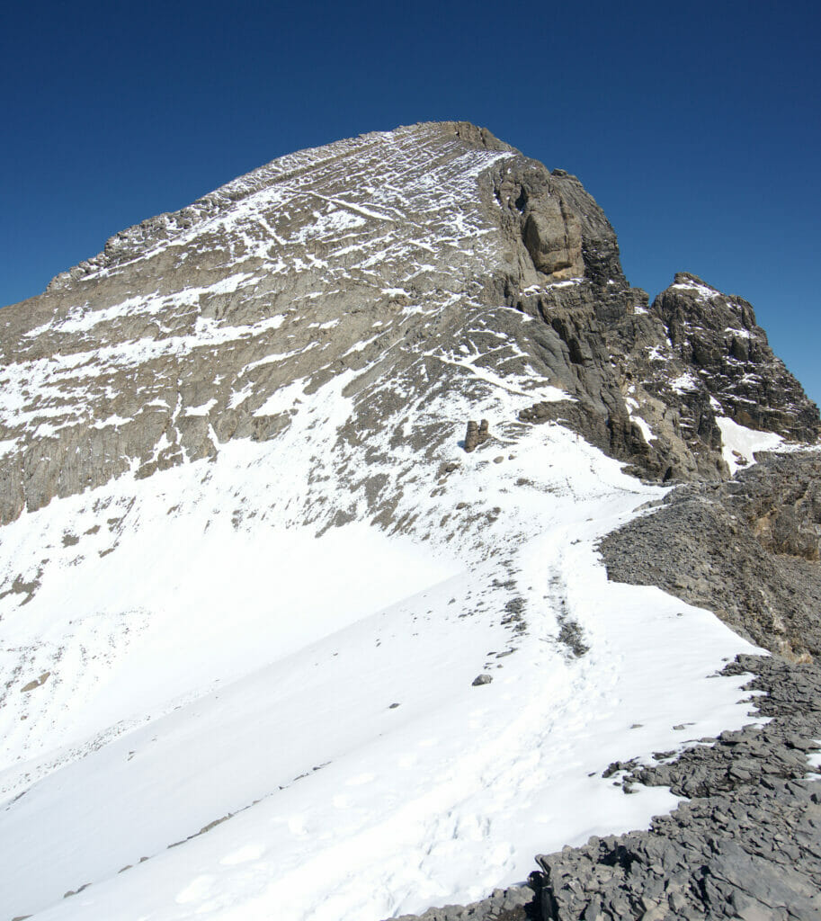 haute cime depuis le col des Paresseux