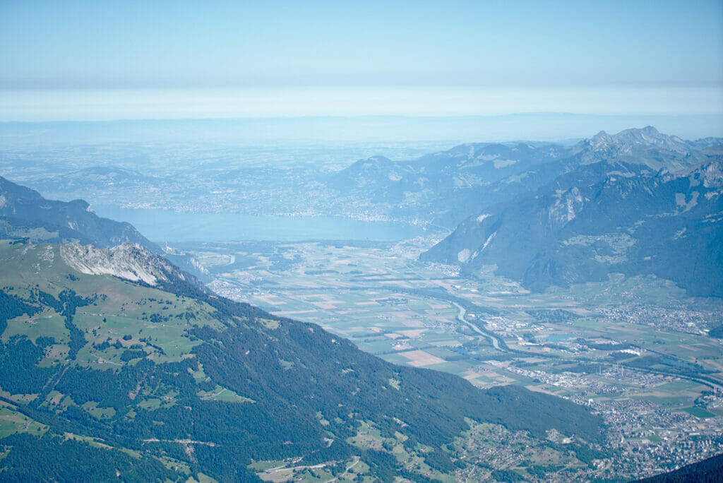 le lac léman depuis la Haute Cime