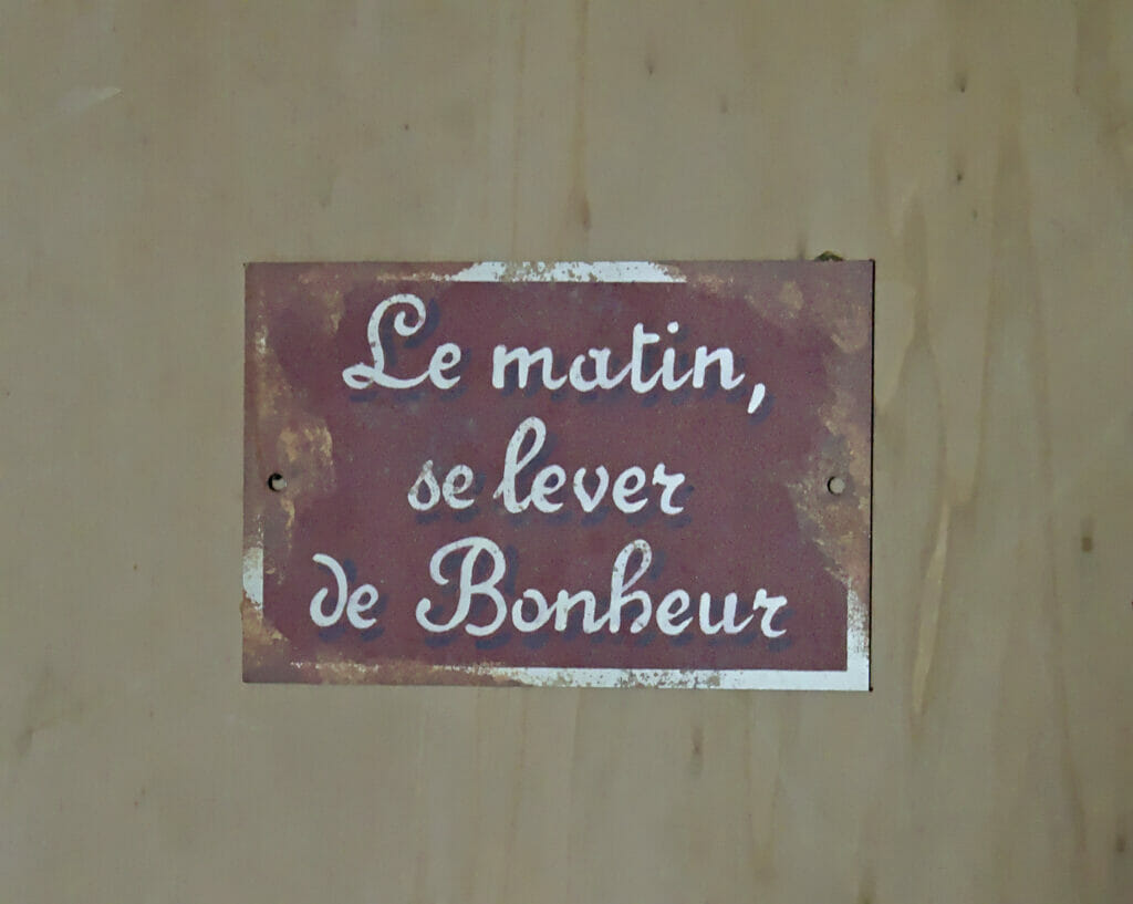 panneau bonheur