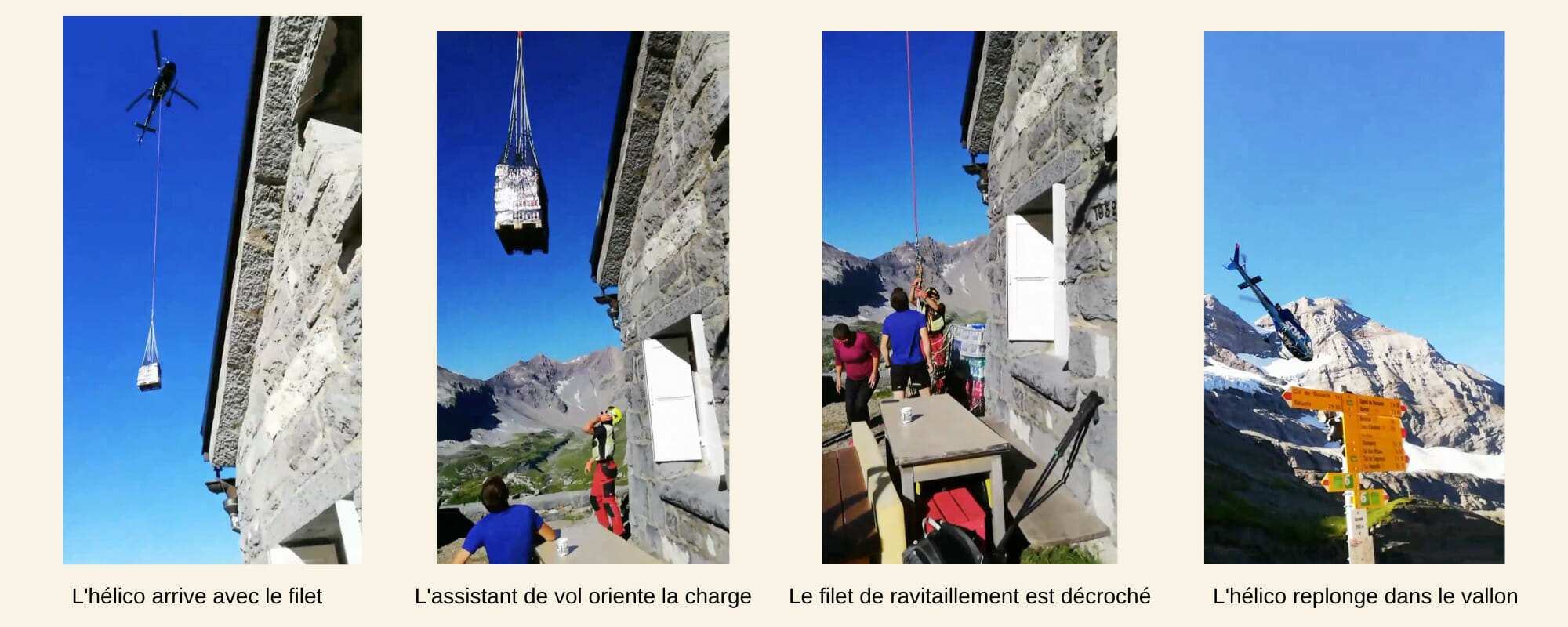 ravitaillement de cabane