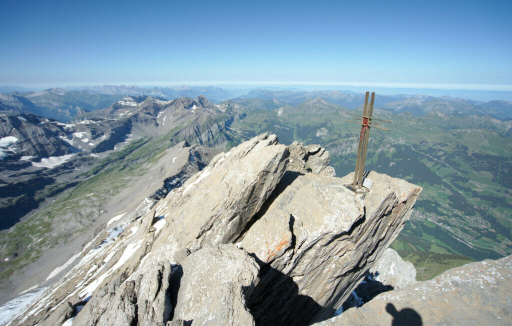 croix du sommet de la Haute Cime