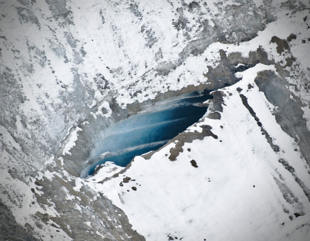 crevasse glacier brunegg