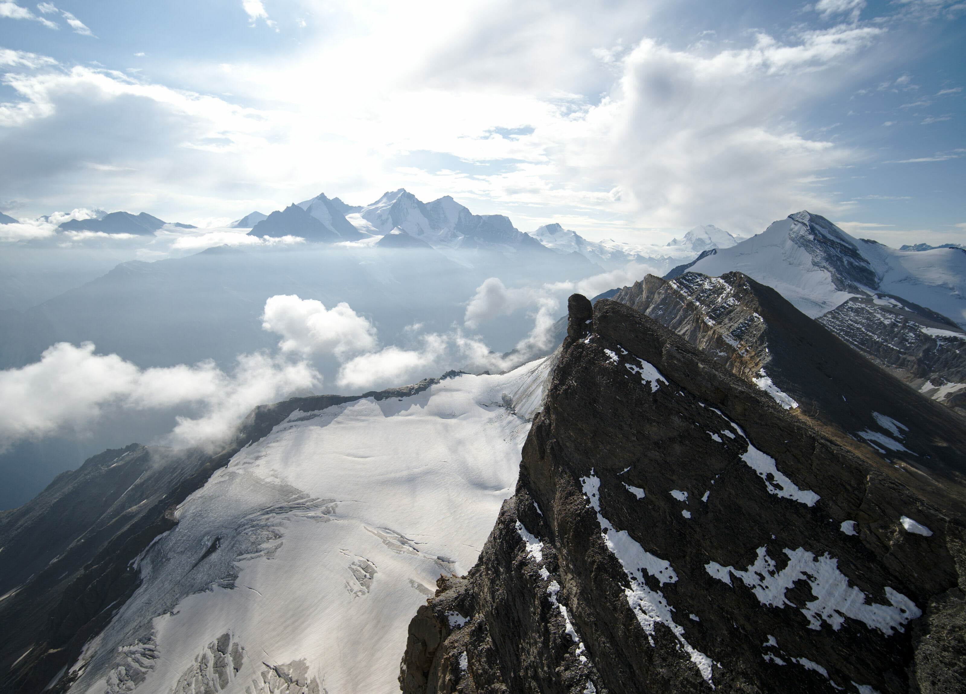 view at the top of Barrhorn