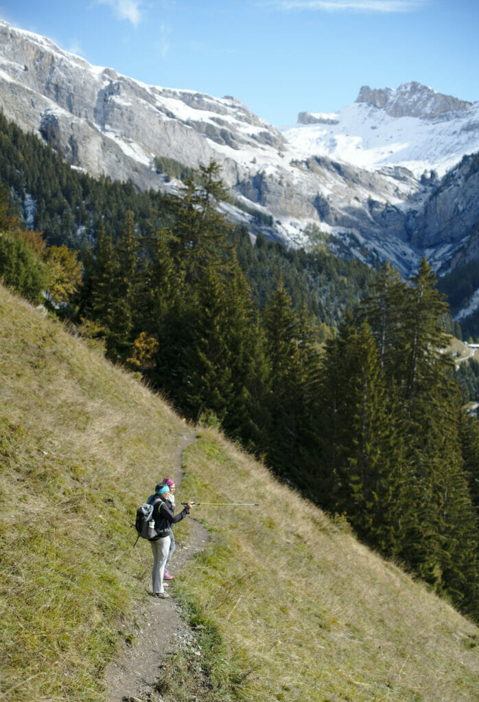 à flanc de montagne