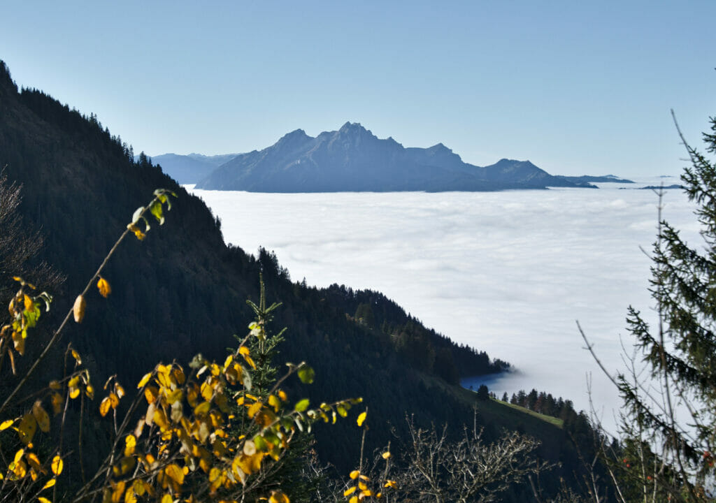 pilatus et mer de nuages