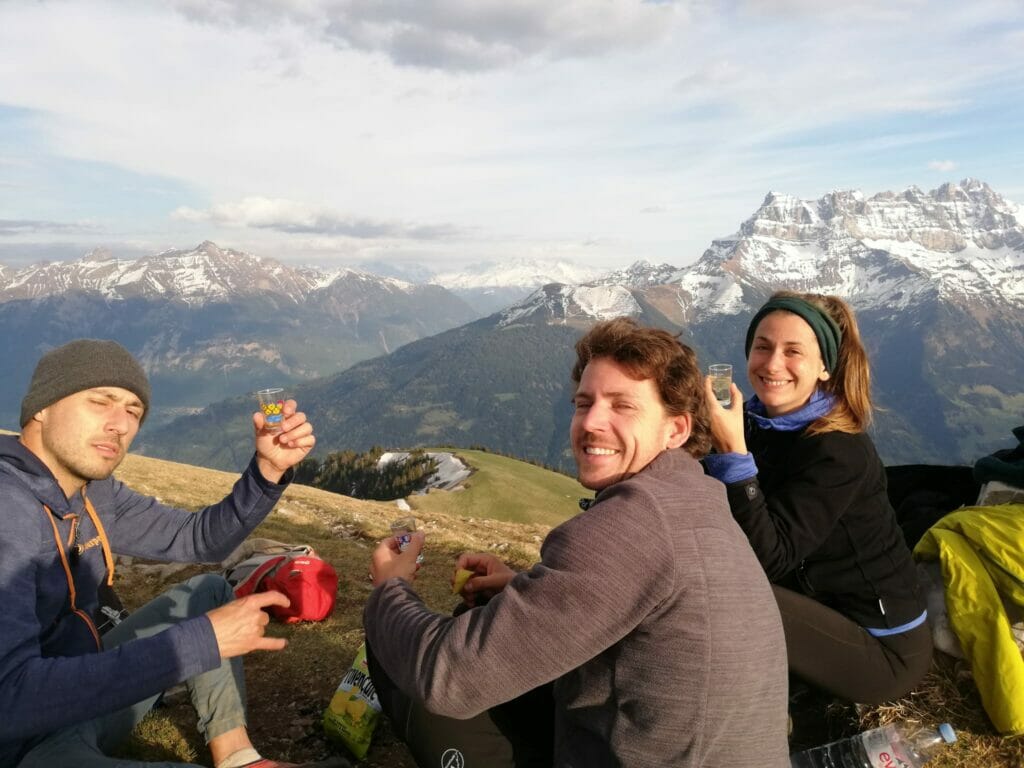 apéro à la pointe de Bellevue