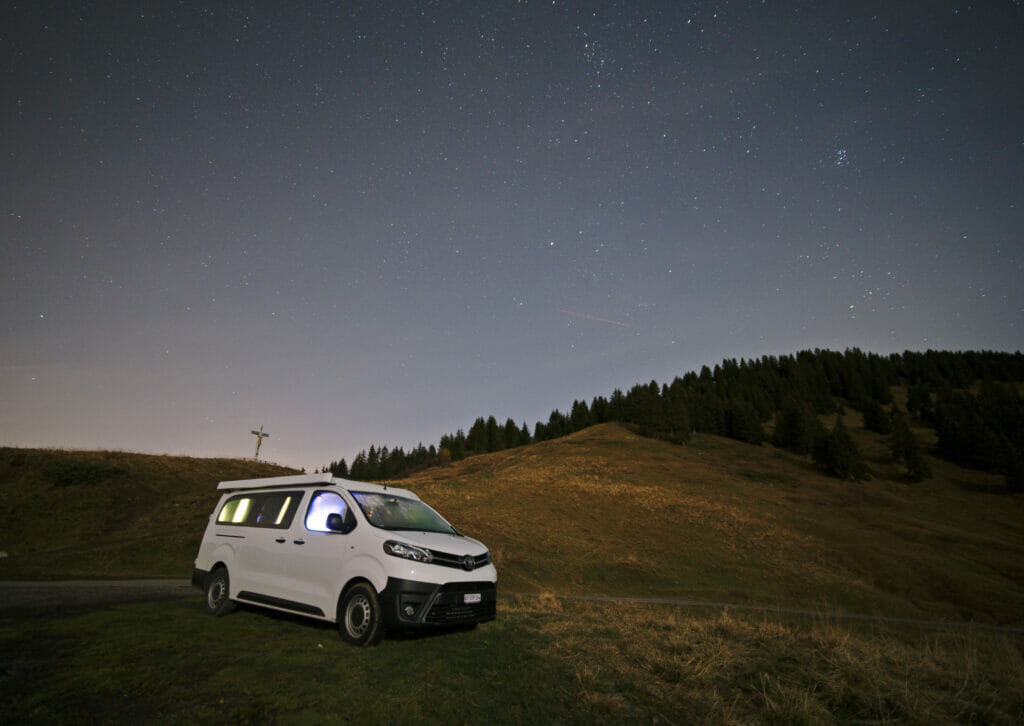 van aménagé en montagne