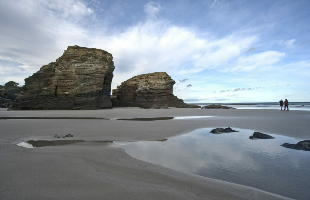 la plage des cathédrales en Galice