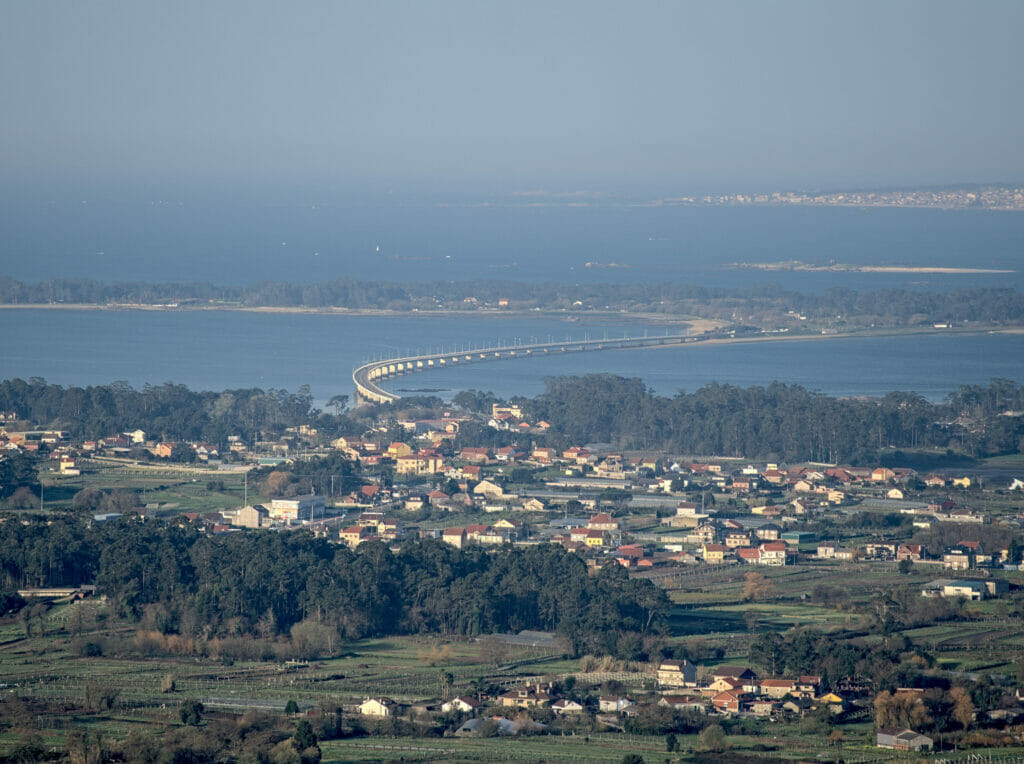 vue sur le pont d'arousa