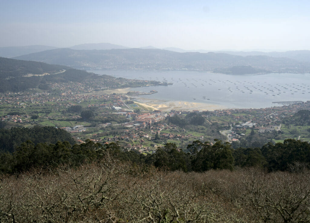 ria de Vigo depuis le mirador de Paralaia