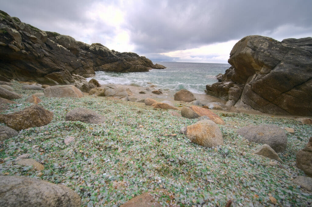 plage de verre galice