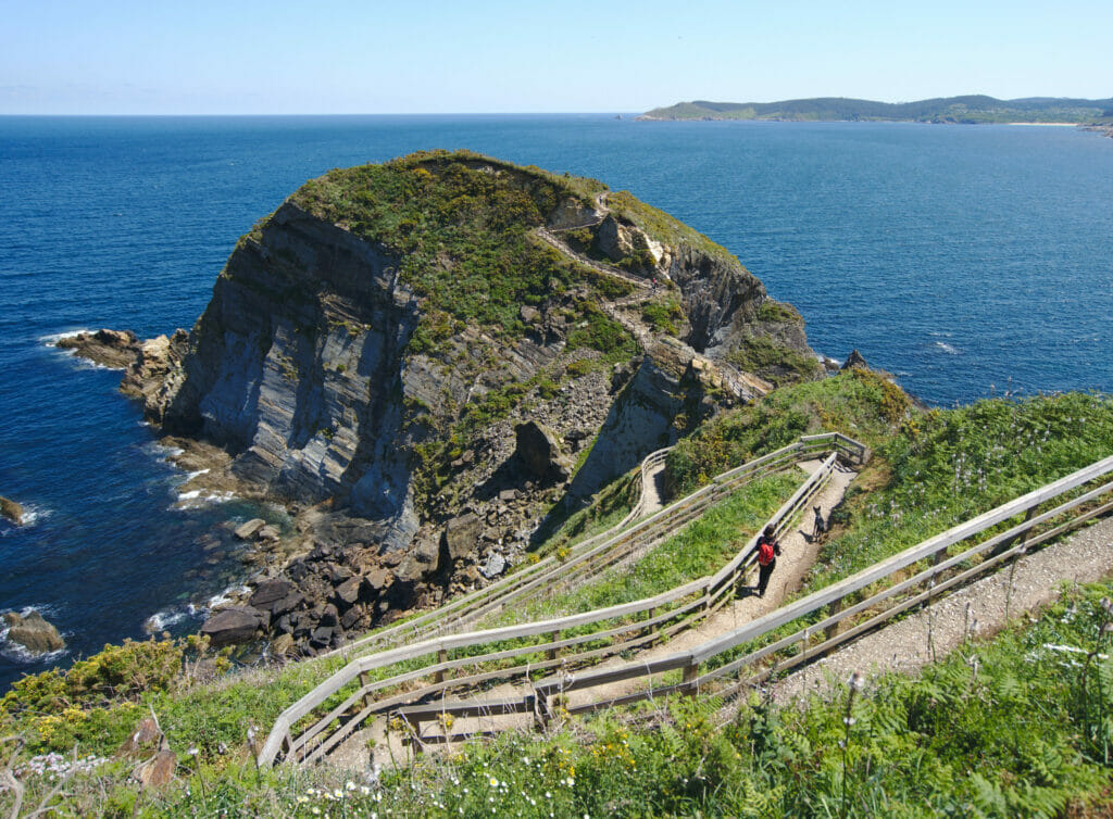 passerelles de la point Fucino do Porco en Galice