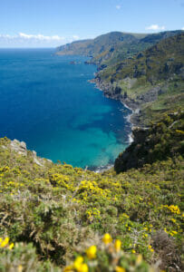 the cliffs of Rias Altas in Galicia