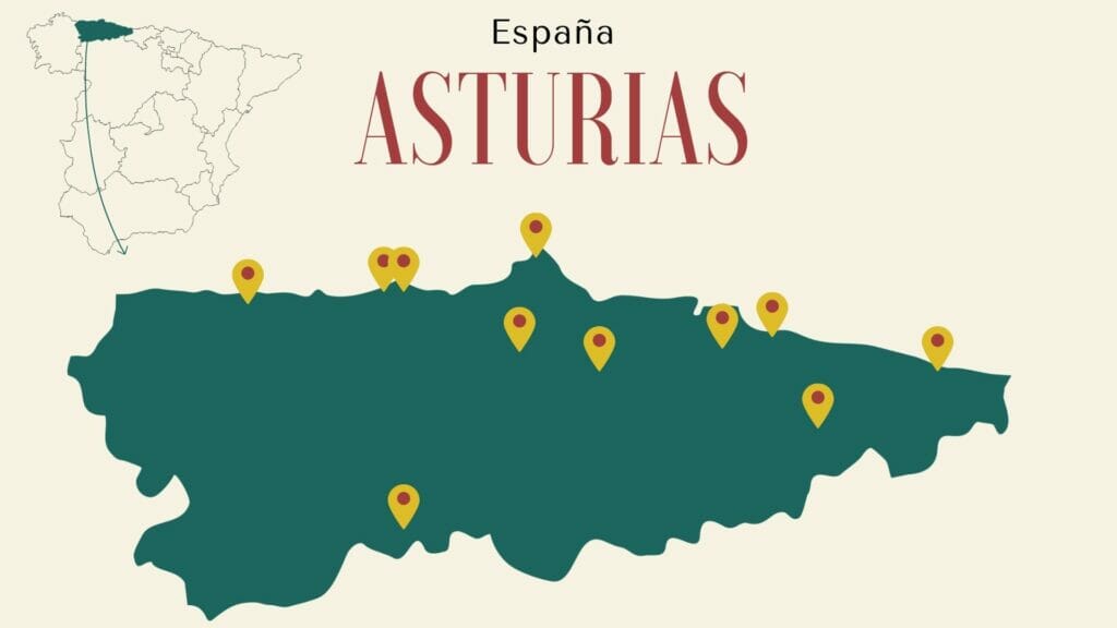 carte des asturies