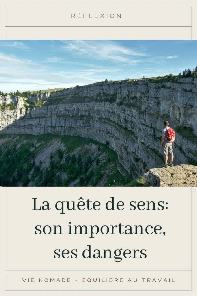 l'importance de la quête de sens