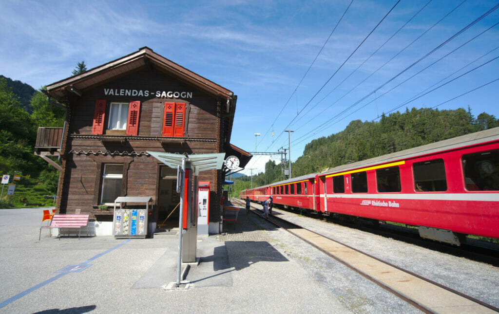 la gare de Valendas