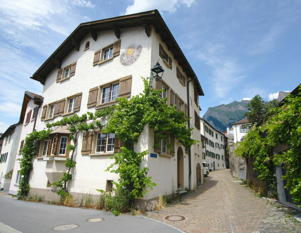 village de Maienfeld Grisons