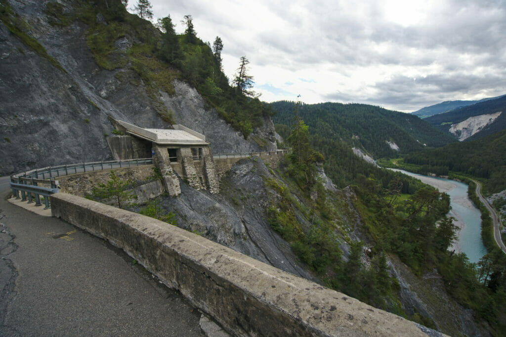 route Versam gorges du Rhin