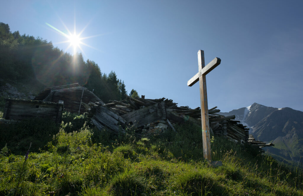 la croix de l'alpage de Novelli