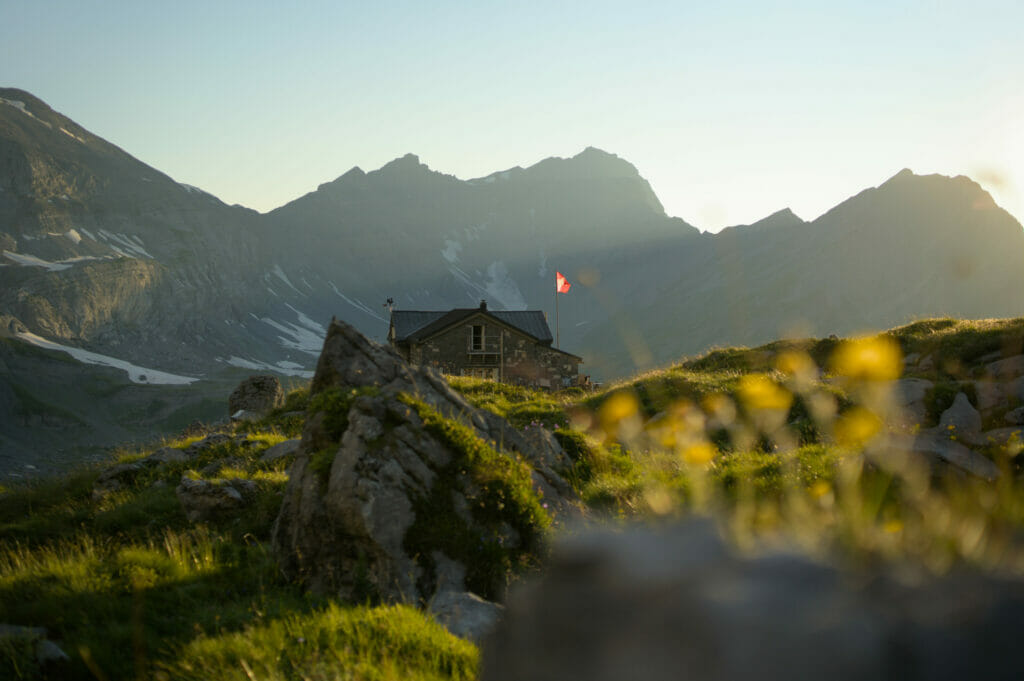 coucher de soleil à la cabane de susanfe