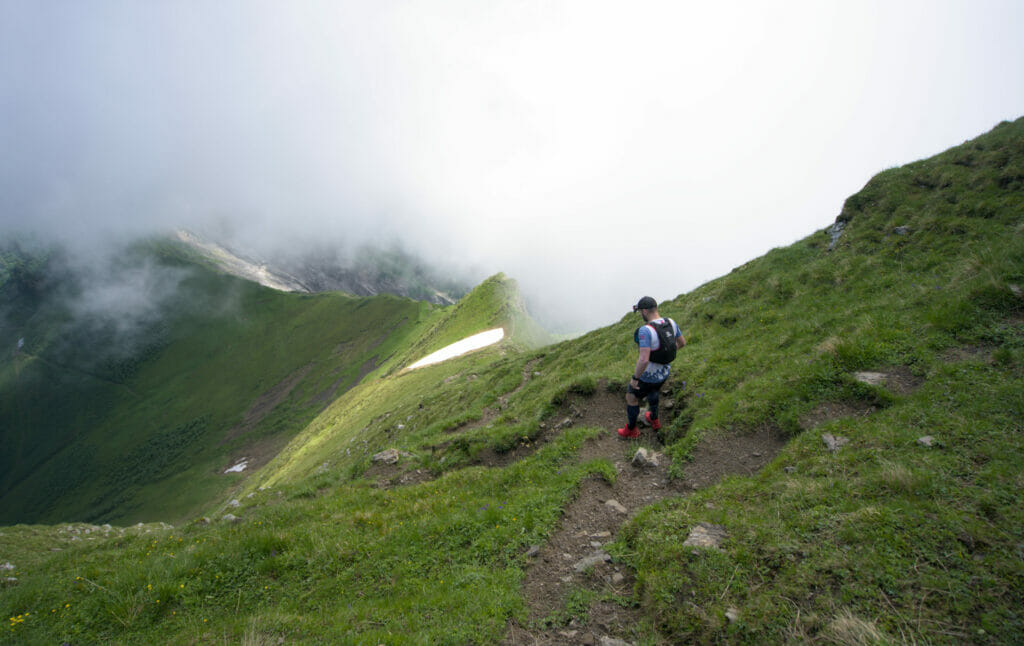 descente de la Dents de Valère