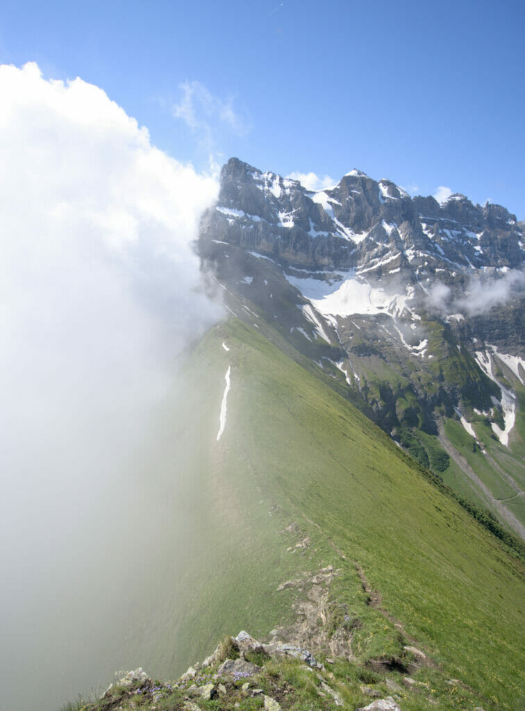 vue sur les Dents du Midi depuis Valère