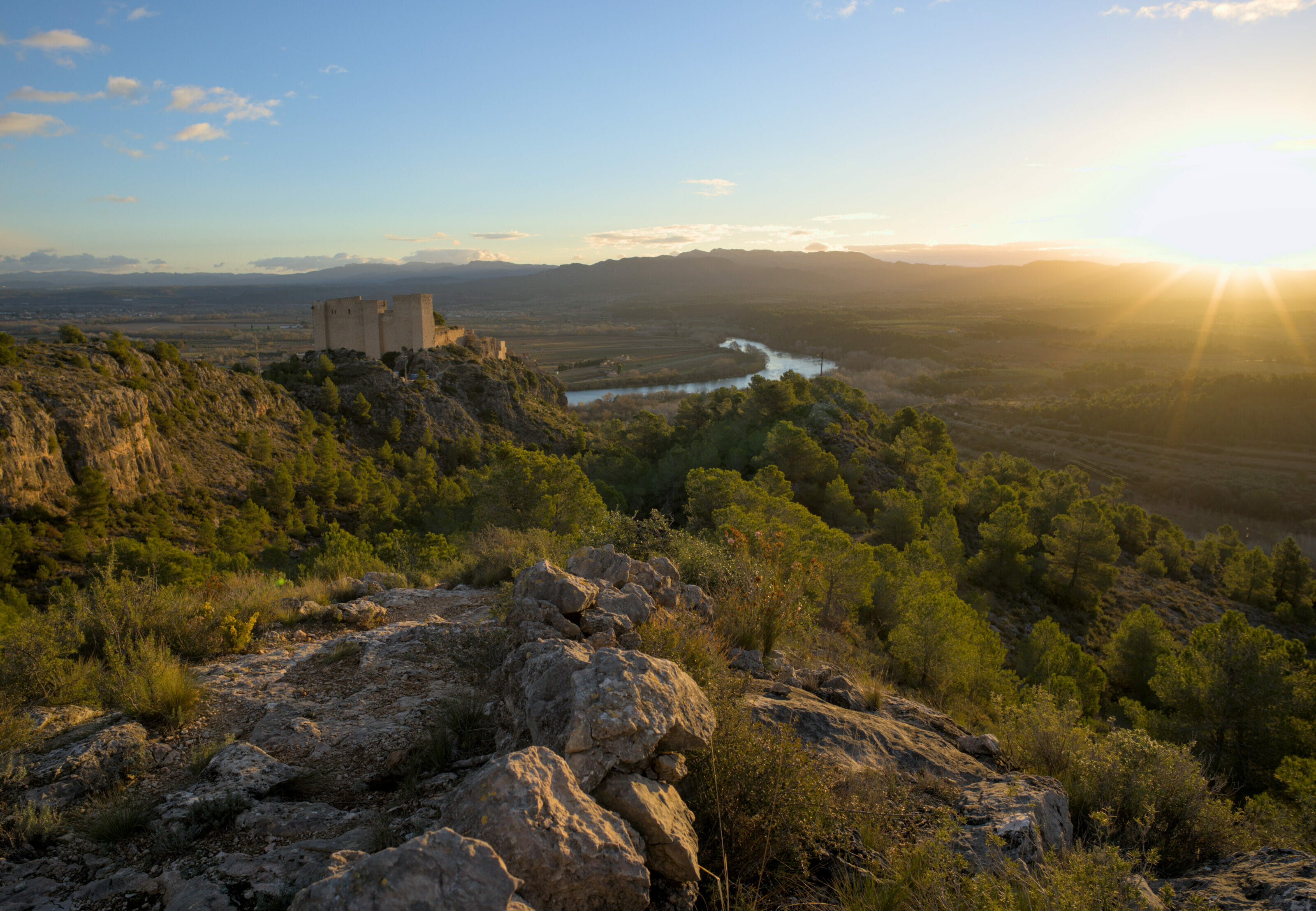 coucher de soleil miravet