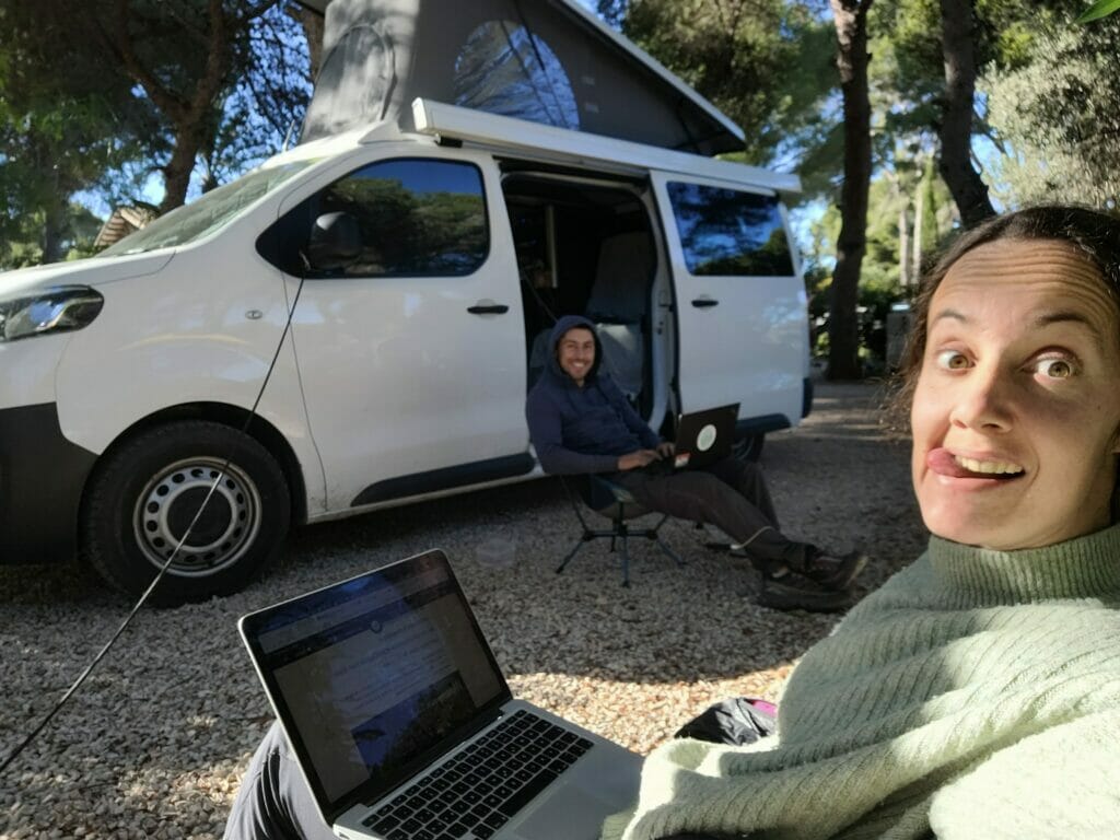 au camping