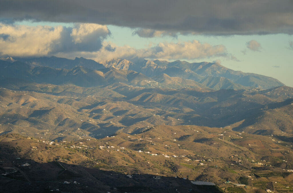 vue massif la Axarquia