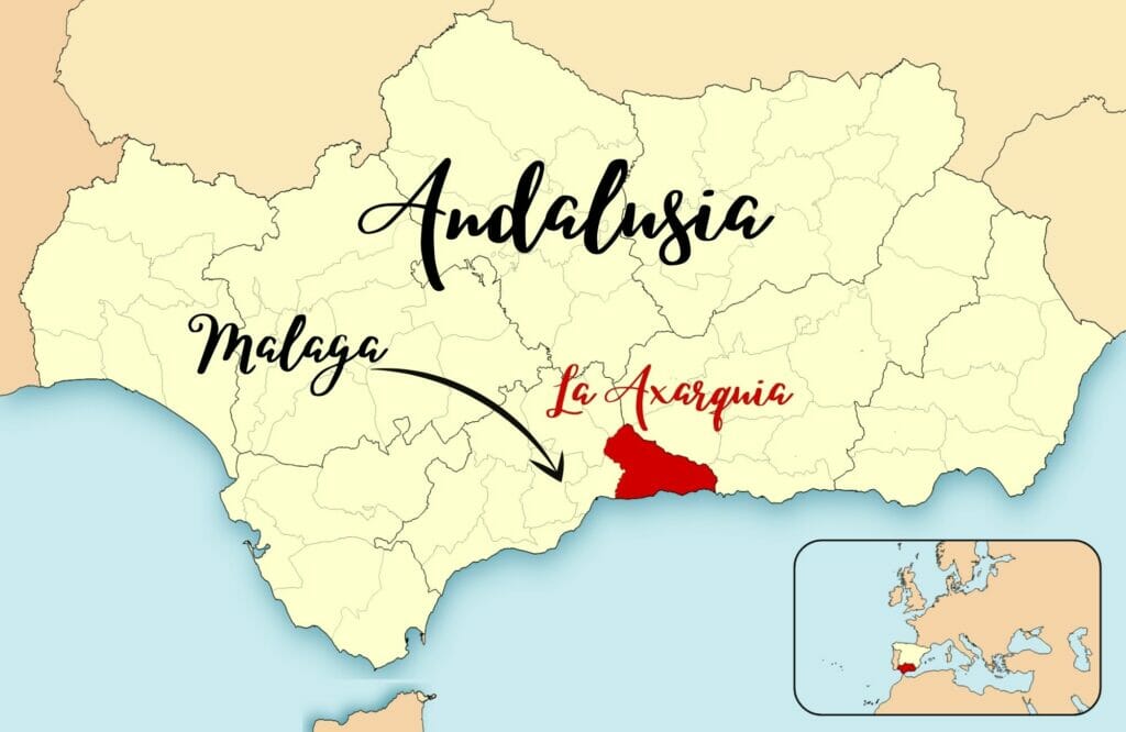 la Axarquia en Andalousie