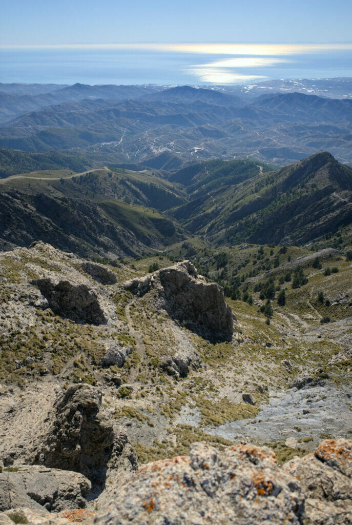 descente bien raide de La maroma