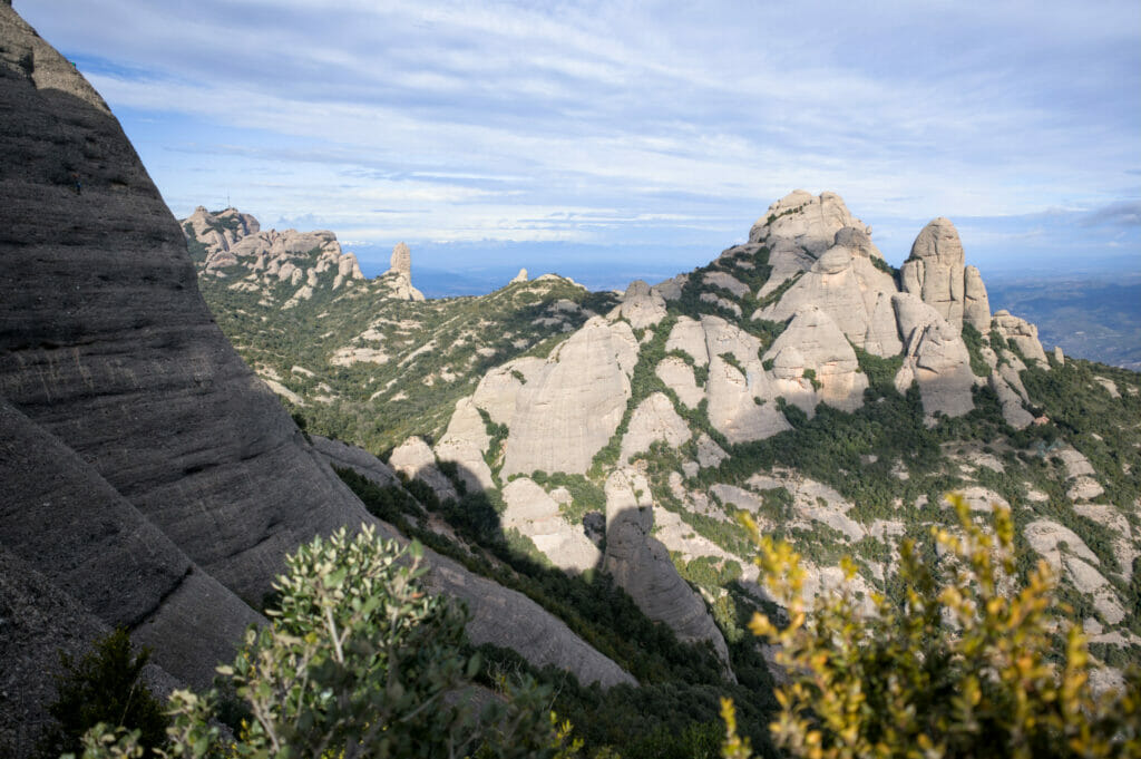 massif de Montserrat depuis santa Magdalena