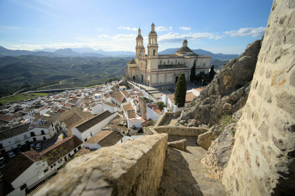 vue depuis le chateau arabe de Olvera