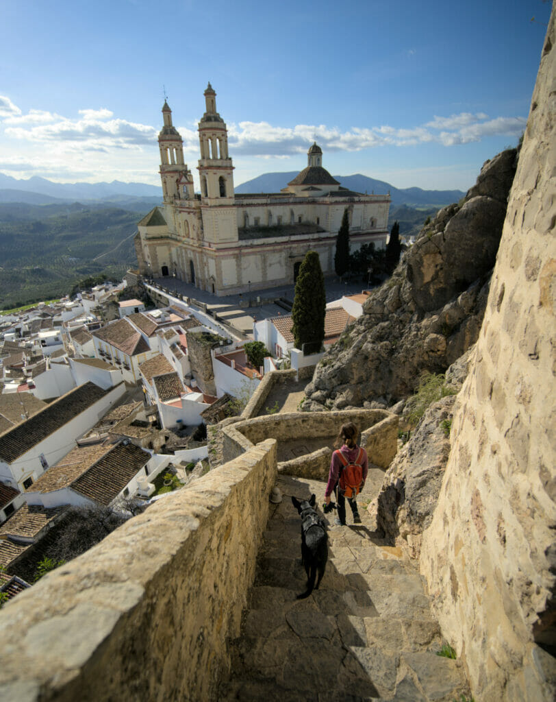 l'église d'Olvera depuis le château