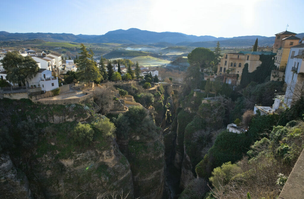 les jardins de Cuenca à Ronda
