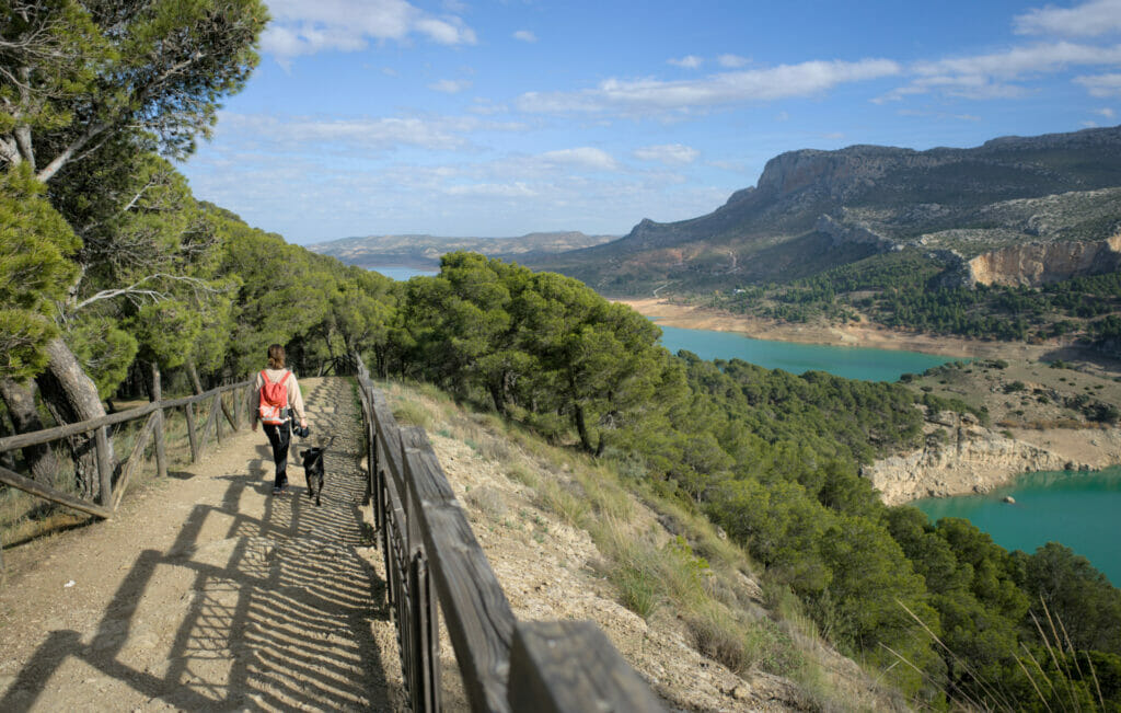 accès mirador tres embalses