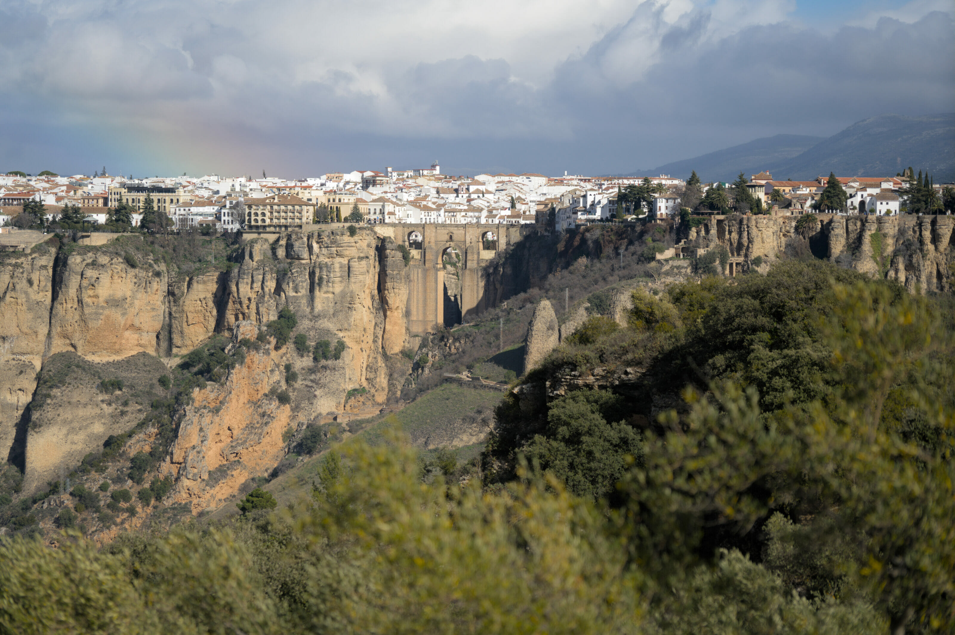 la ville blanche de Ronda en Andalousie