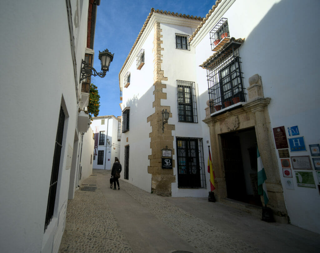rue du palais Mondragon à Ronda