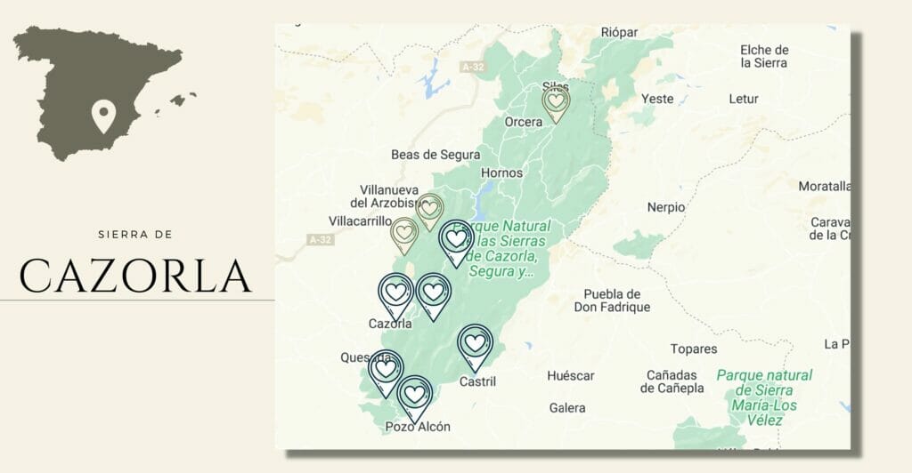 sierra de cazorla map