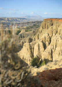 badlands dans la région de Guadix en Andalousie