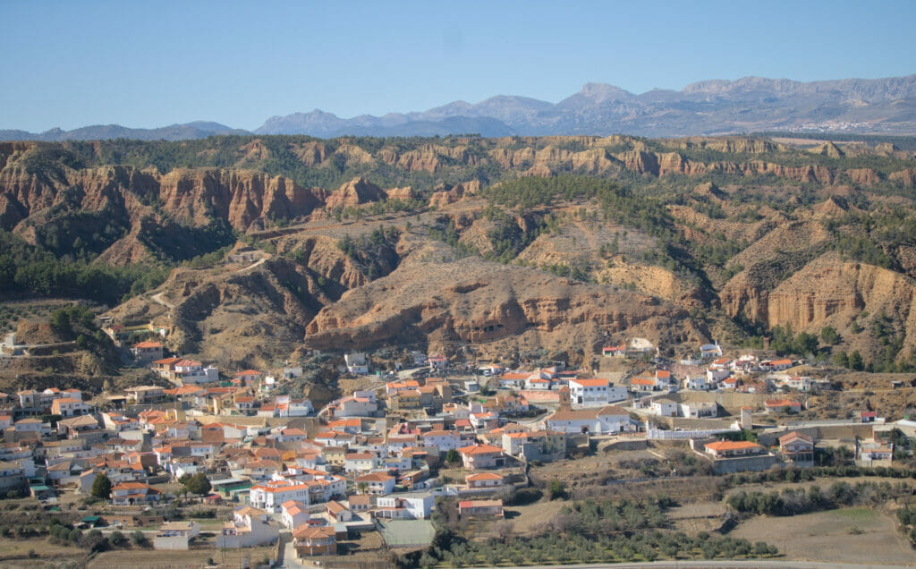 village de Beas de Guadix depuis le mirador fin del Mundo