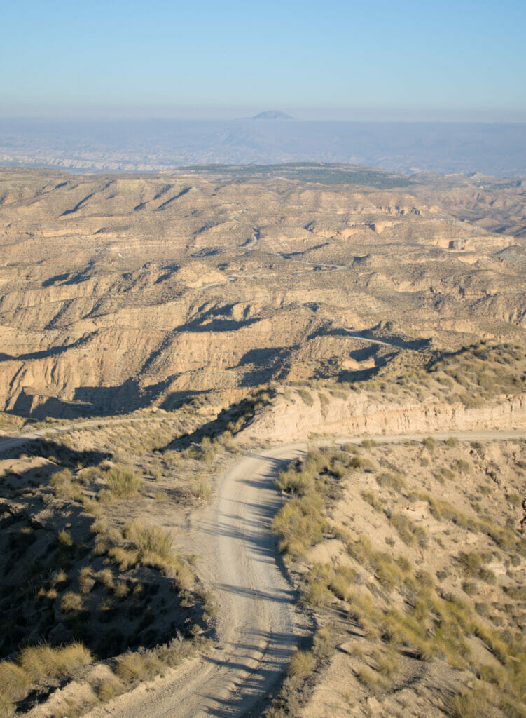 la route du désert de Gorafe