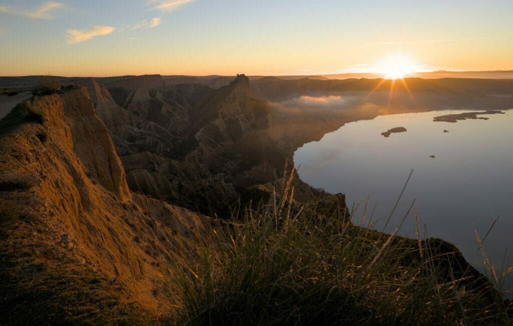 lever de soleil aux barrancas de Bujuron