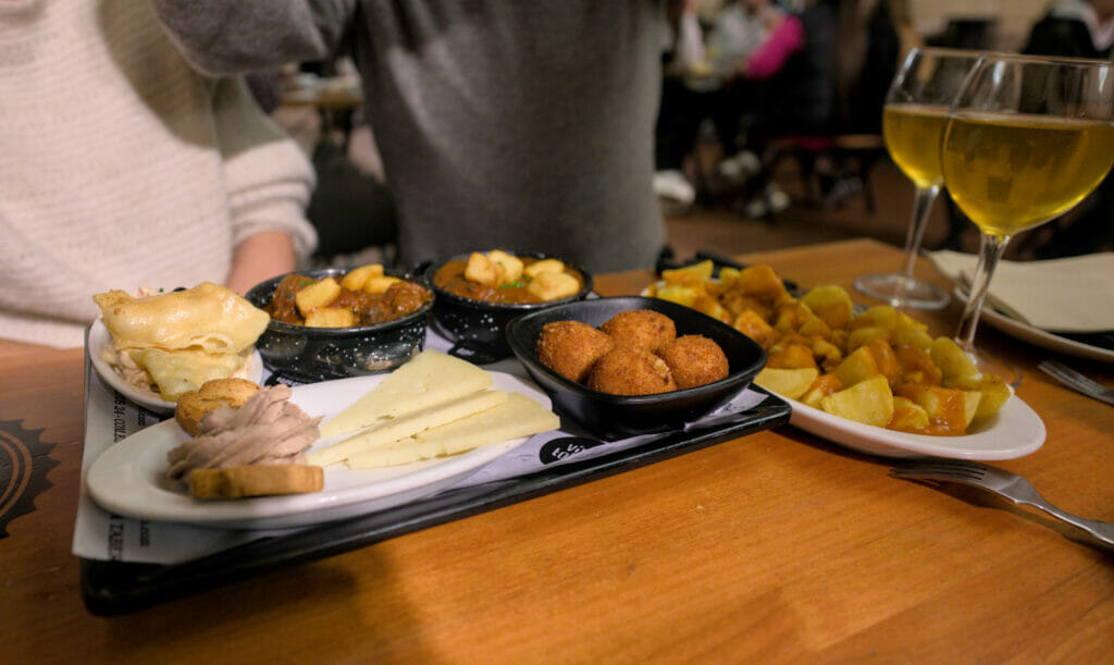 Tapas à el Trebol à Tolède