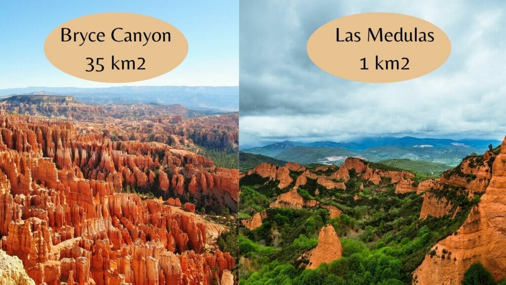 bryce canyon vs las medulas