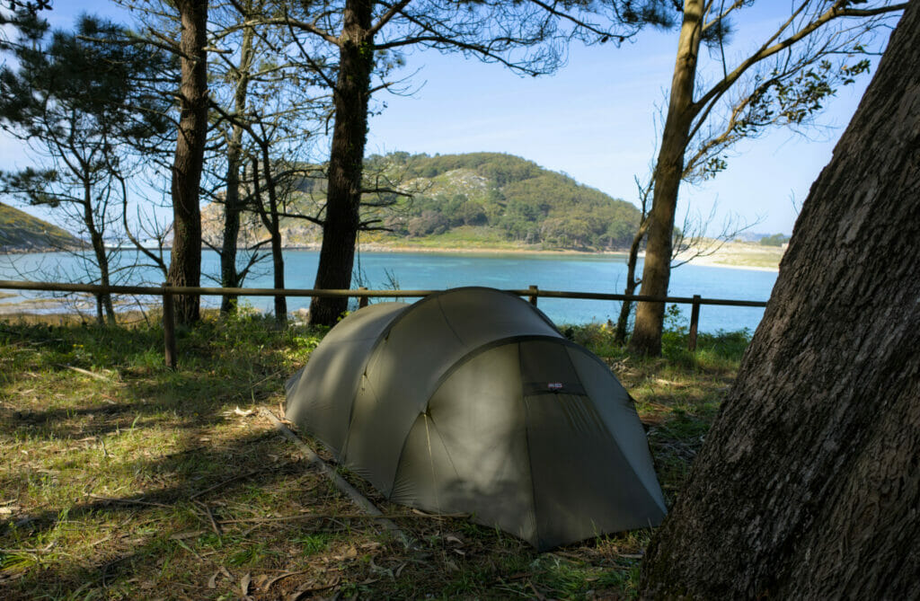 the very nice camping on the Cies Islands