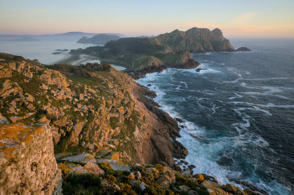 la vue au coucher de soleil depuis l'alto do Principe