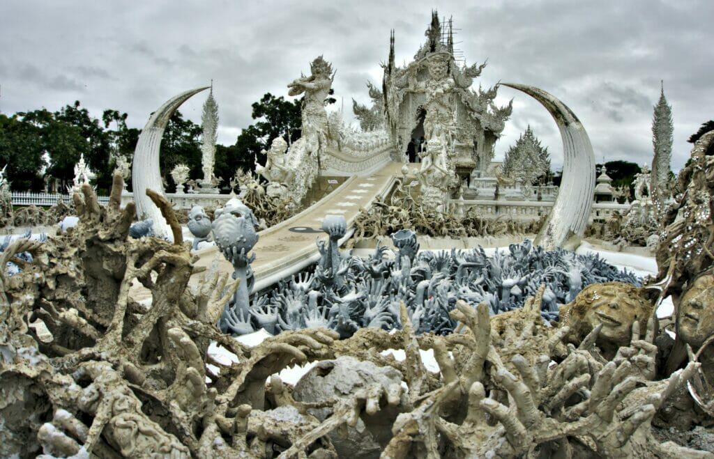 Le temple blanc ou White Temple à Chiang Rai