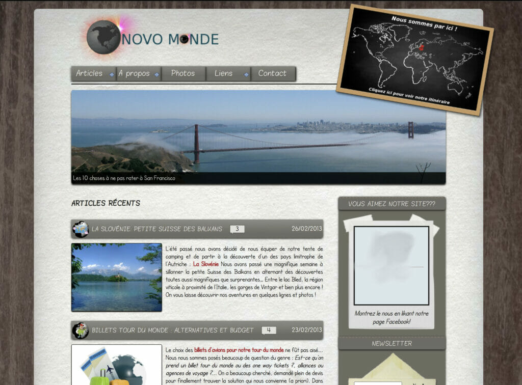 notre blog voyage novo-monde en 2013